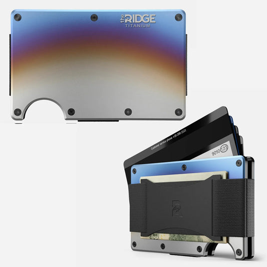 Ridge Wallet for Men - Slim Minimalist Compact Wallet and Card Holder, RFID Protected Front Pocket Wallets for Men